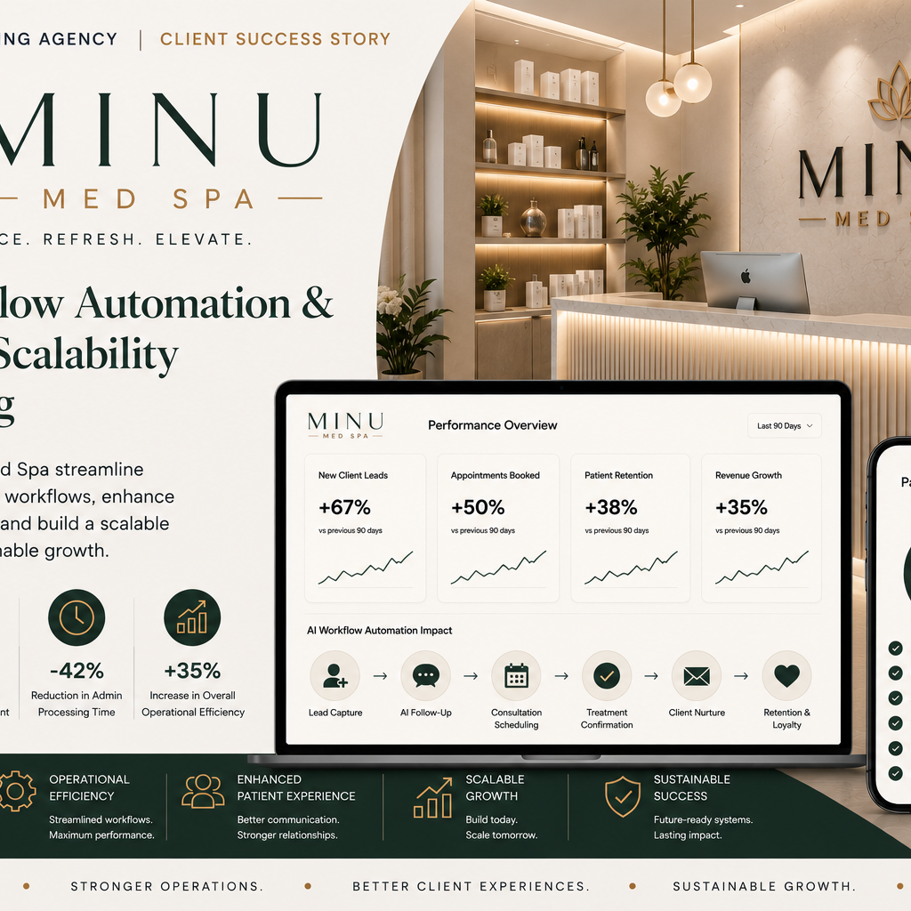 Minu Med Spa — AI Workflow Automation & Business Scalability Consulting