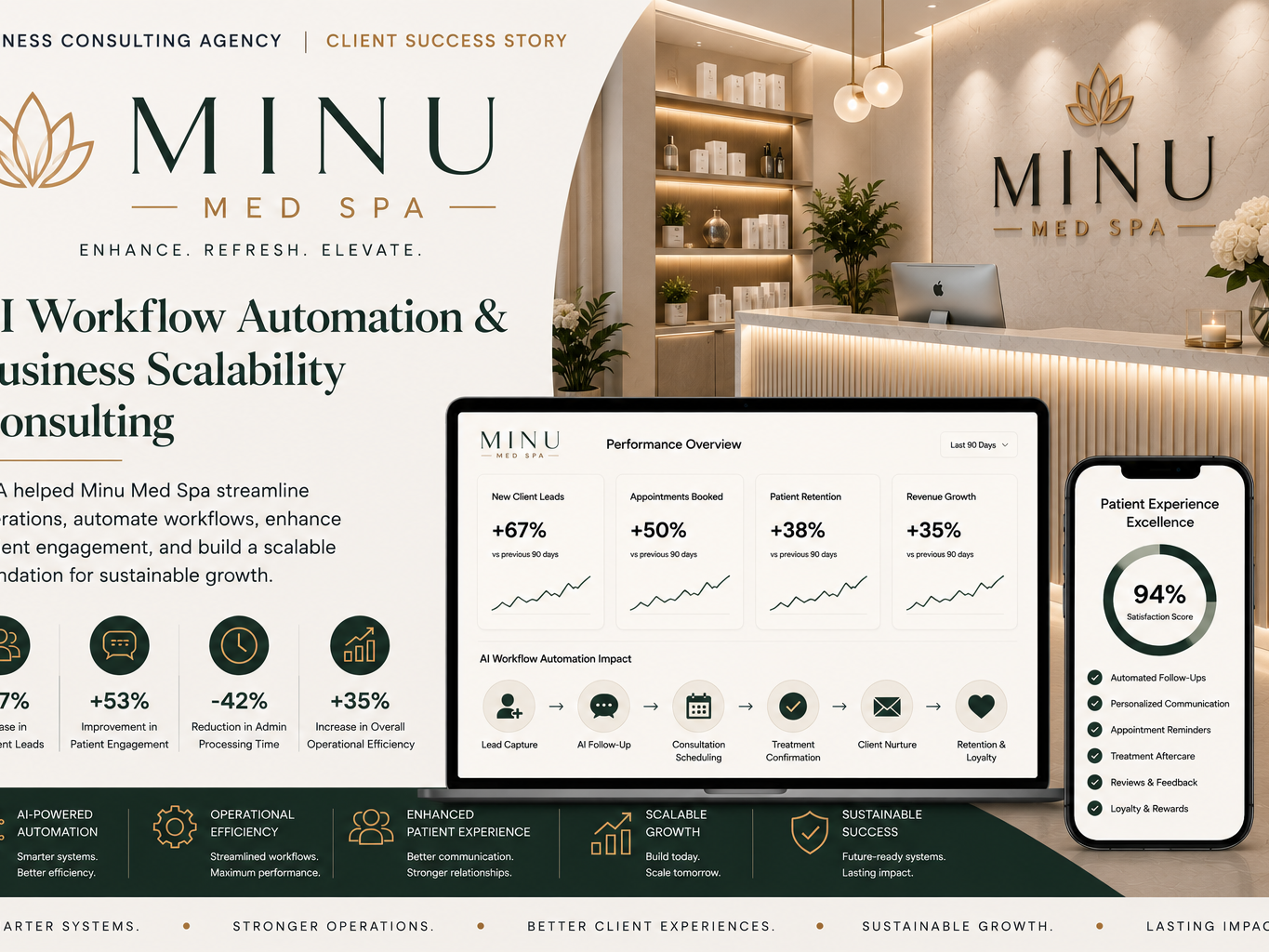 Minu Med Spa — AI Workflow Automation & Business Scalability Consulting