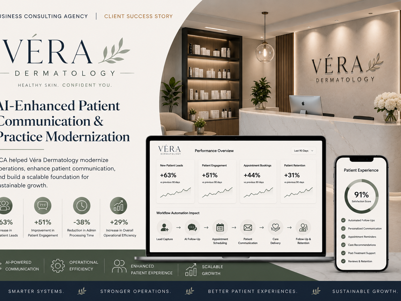 Véra Dermatology — AI-Enhanced Patient Communication