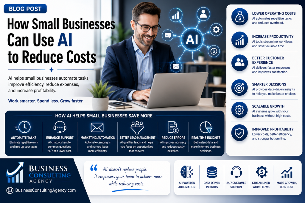 Business Consulting Agency | Blog How Small Businesses Can Use AI to Reduce Costs