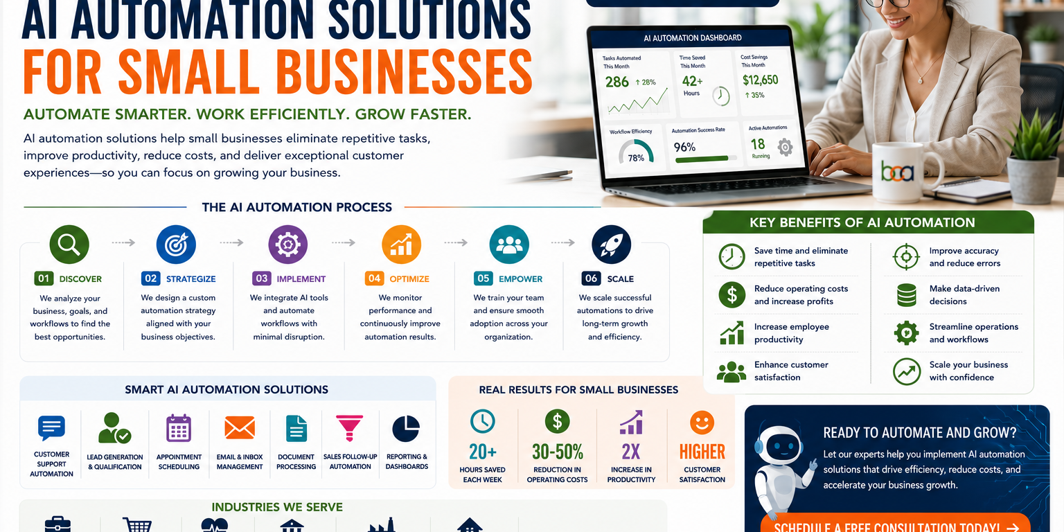 AI Automation Solutions for Small Businesses AI Automation Solutions for Small Businesses